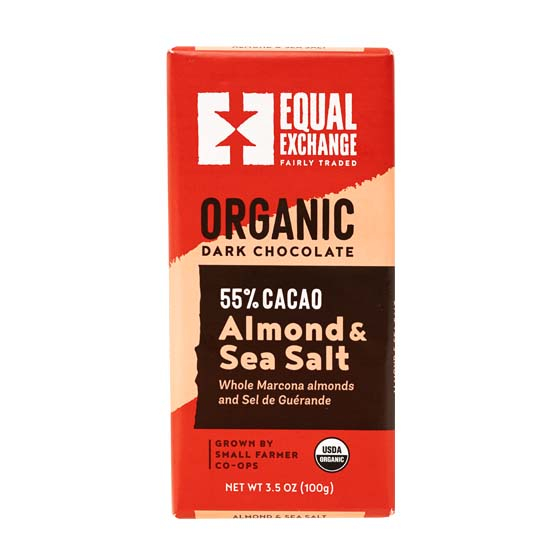 Equal Exchange有機黑巧克力55%-杏仁海鹽