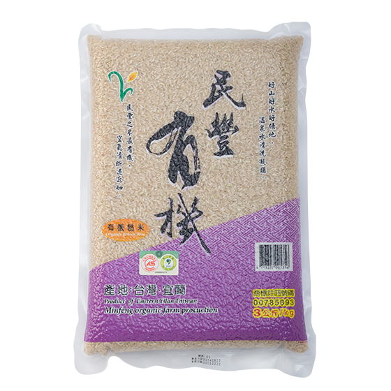 民豐有機長秈糙米3kg