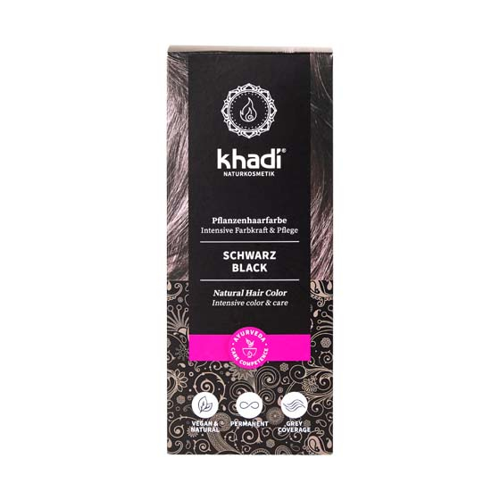 Khadi植萃髮絲增色粉黑色
